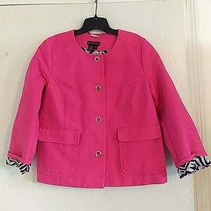 Dana Buchman Womens 14 Pink Blazer Jacket